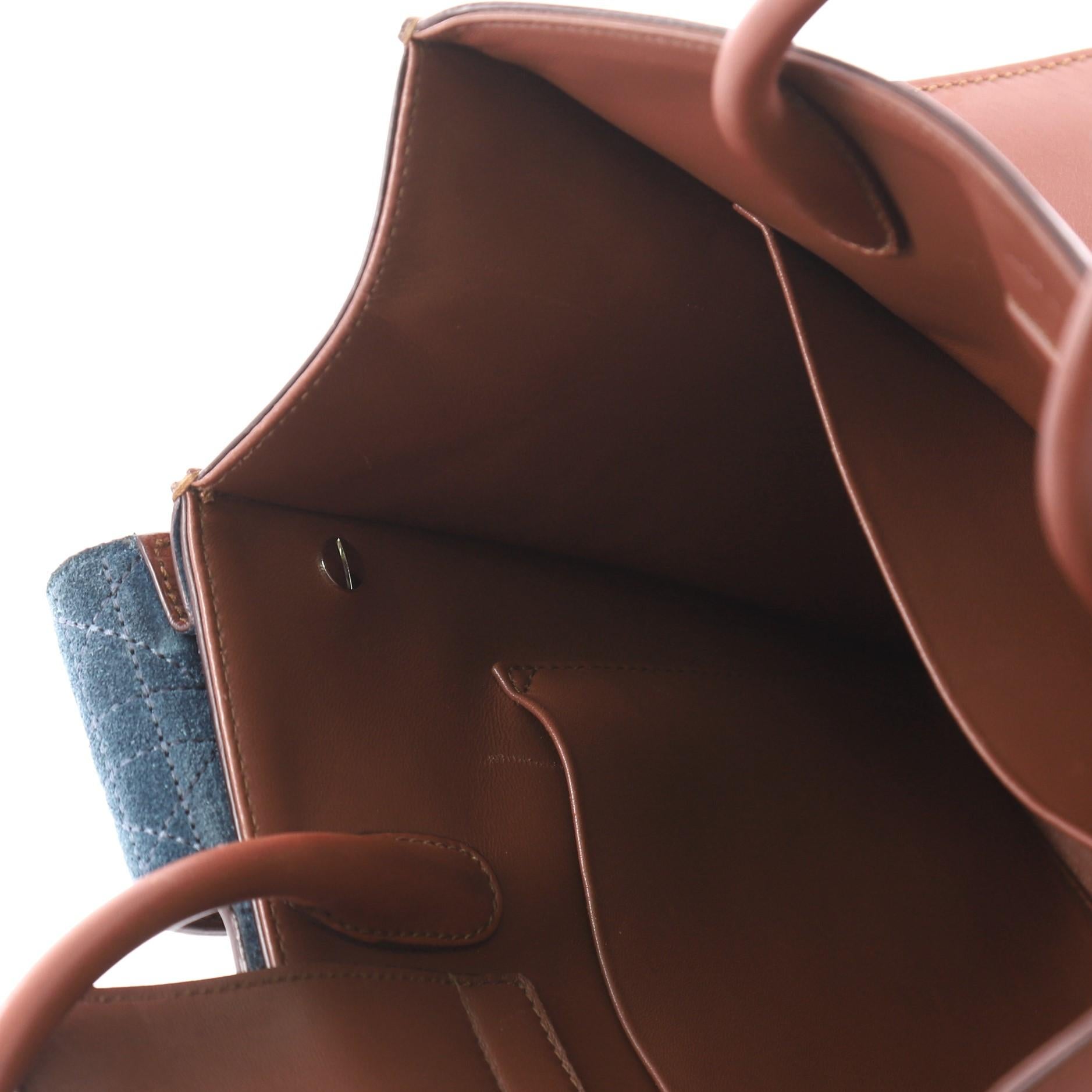 Christian Dior Diorever Top Handle Bag Leather Medium 4