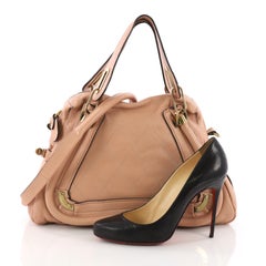 Chloe Paraty Handbag Quilted Leather Medium