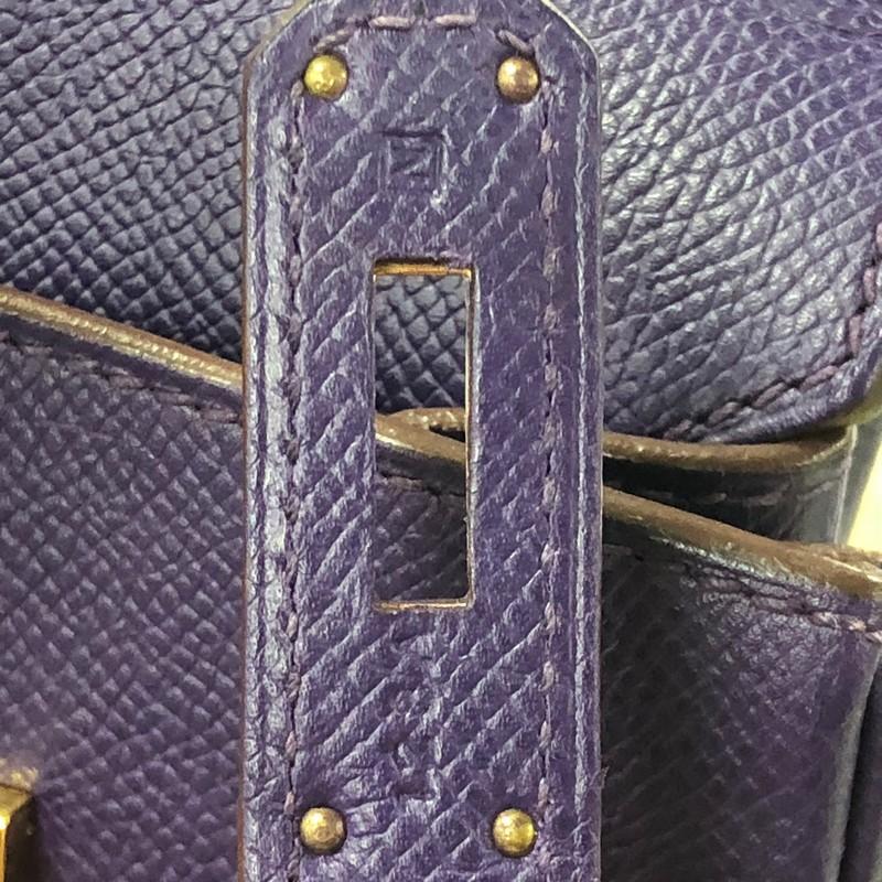 Hermes Birkin Handbag Iris Epsom with Gold Hardware 30 3