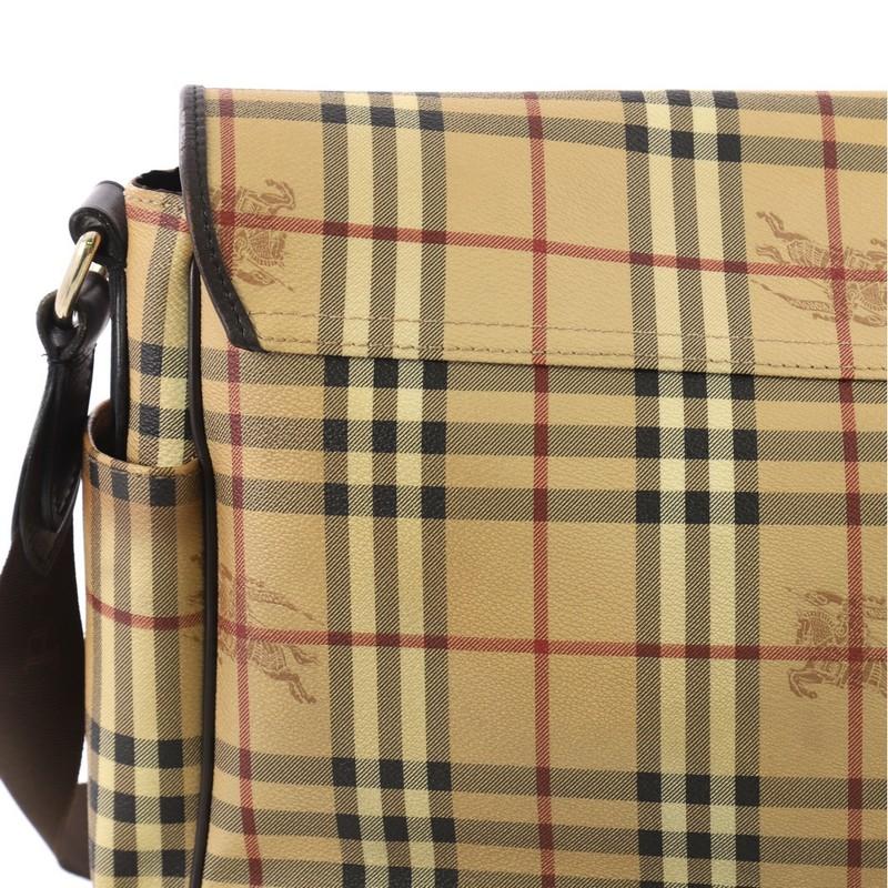 Burberry Diaper Bag Haymarket Coated Canvas Large In Fair Condition In NY, NY