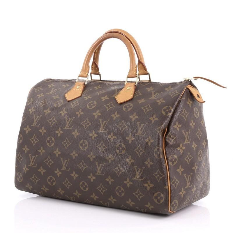 Louis Vuitton Speedy Handbag Monogram Canvas 35 1