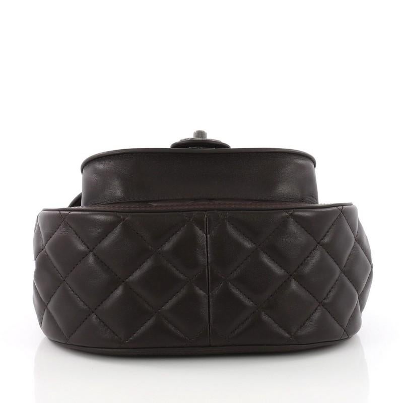 Women's Chanel Saddle Bag Quilted Calfskin and Pony Hair Medium