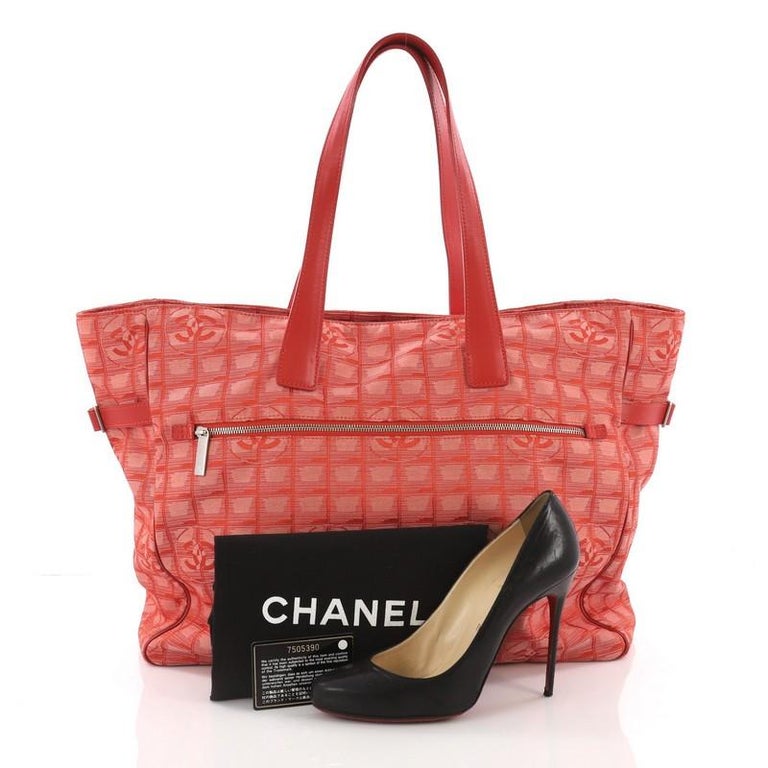 Chanel Travel Line Tote Nylon XL at 1stDibs