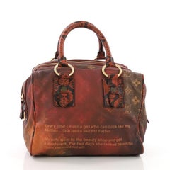 Louis Vuitton Mancrazy Jokes Handbag Monogram Canvas and Snakeskin