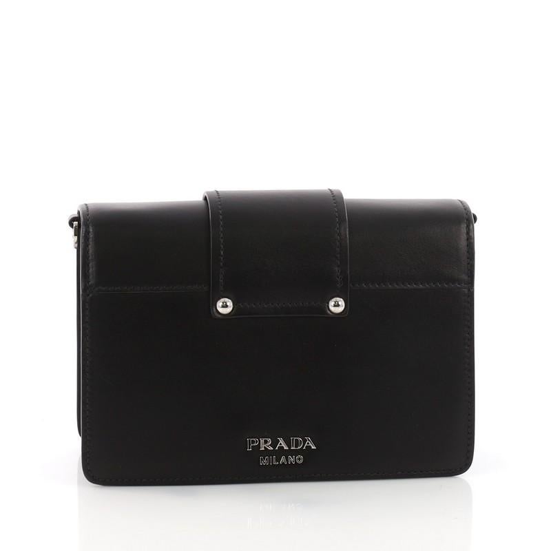 Prada Plex Ribbon Shoulder Bag City Calfskin Small In Excellent Condition In NY, NY