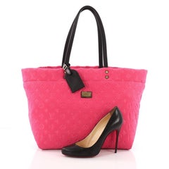 Louis Vuitton Scuba Tote Monogram Embossed Neoprene MM