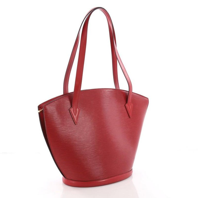 Sold at Auction: A Louis Vuitton Small Red Textured Epi Leather