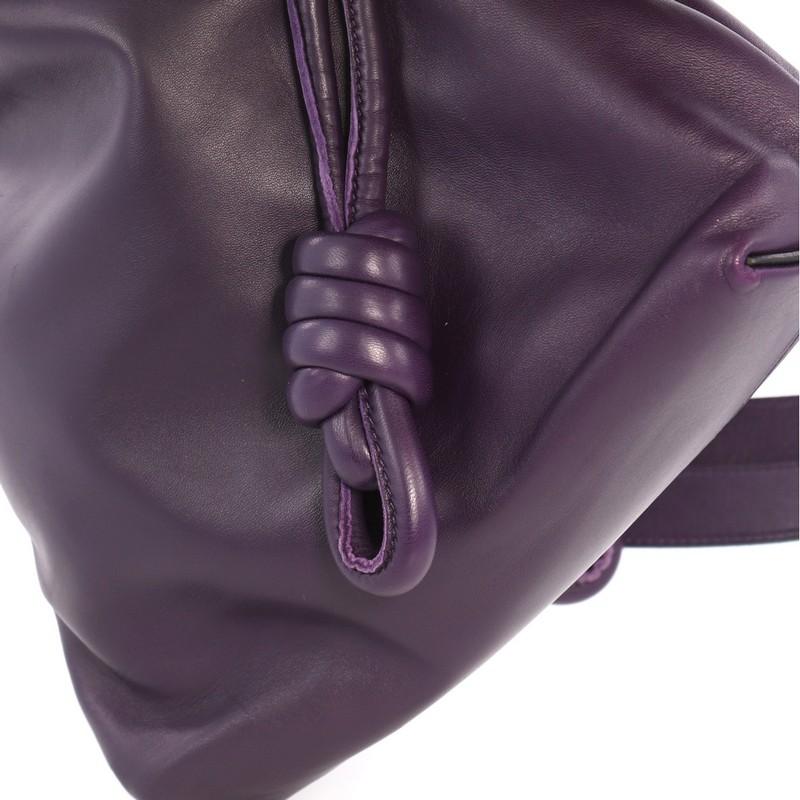 Black Loewe Flamenco Knot Bag Leather Small