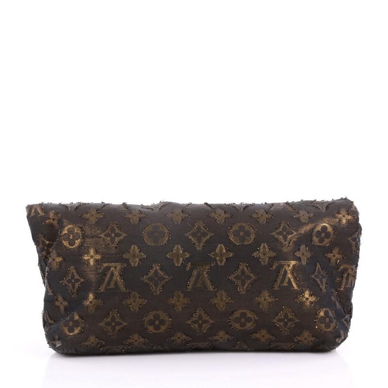Louis Vuitton Altair Clutch Limited Edition Monogram Lurex In Good Condition In NY, NY