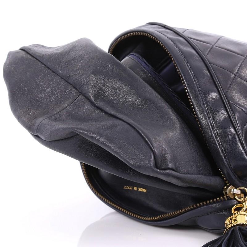 Chanel Vintage Camera Tassel Bag Quilted Leather Medium 2