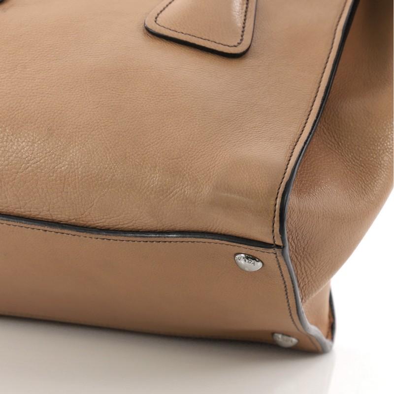Prada Twin Pocket Tote Glace Calf Small 2