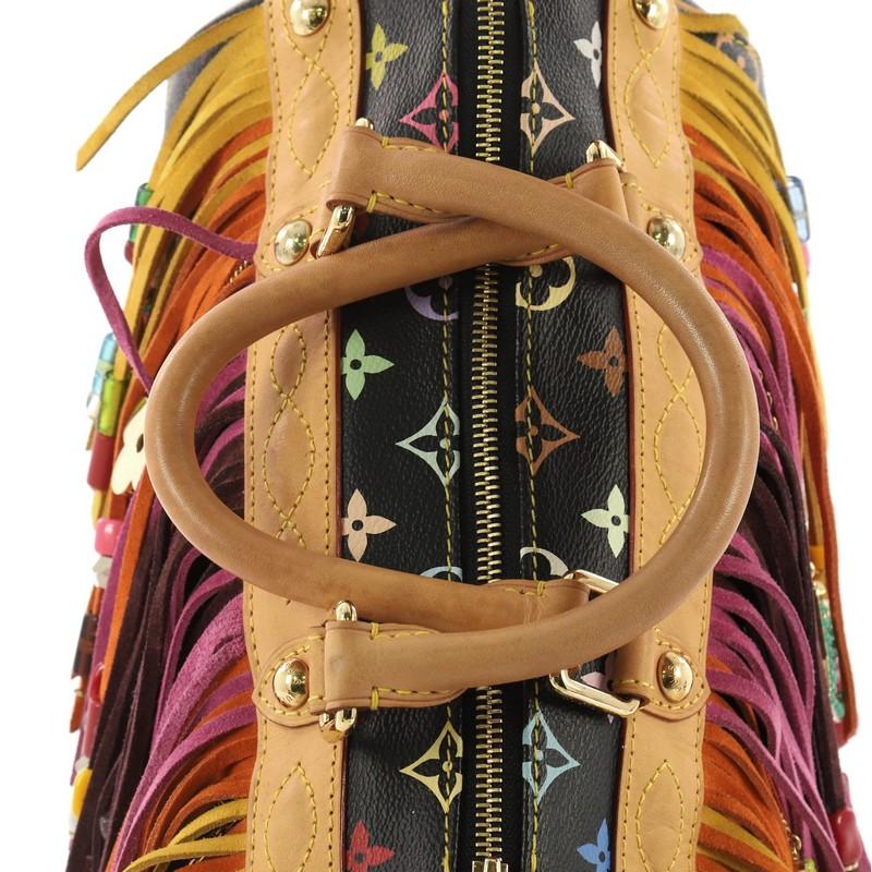 Louis Vuitton Speedy Handbag Limited Edition Fringe Monogram Multicolor 2 2