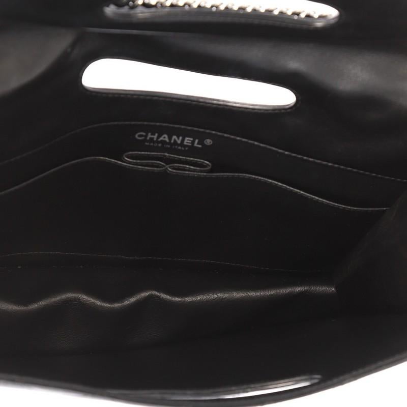 Chanel Delivery Cutout Handle Bag Quilted Lambskin Large In Good Condition In NY, NY