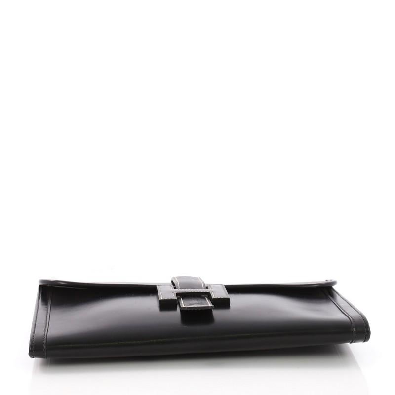 Women's Hermes Jige Clutch Box Calf GM