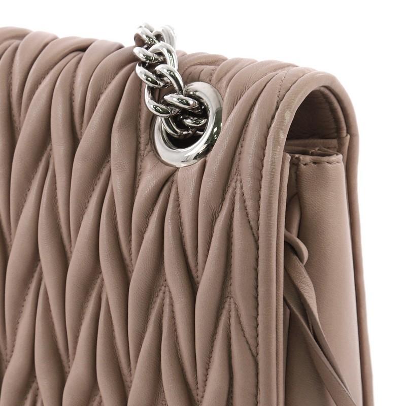 Miu Miu Club Shoulder Bag Matelasse Leather Medium 3
