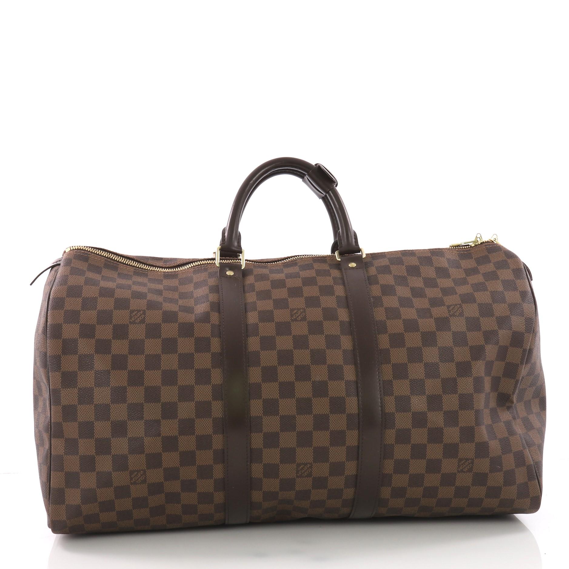 Women's or Men's Louis Vuitton Keepall Bag Damier 50