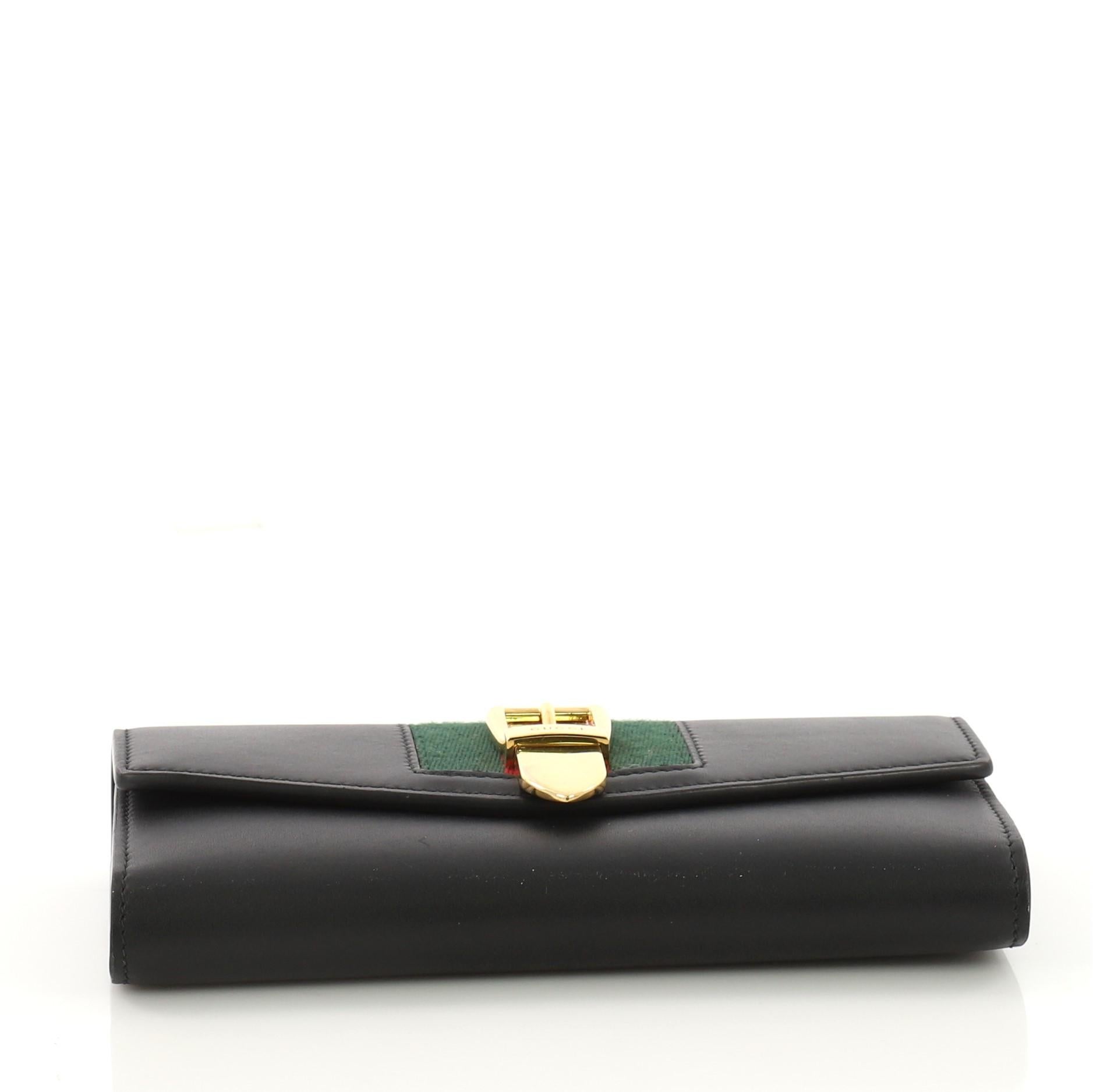 Women's or Men's Gucci Sylvie Continental Wallet Leather