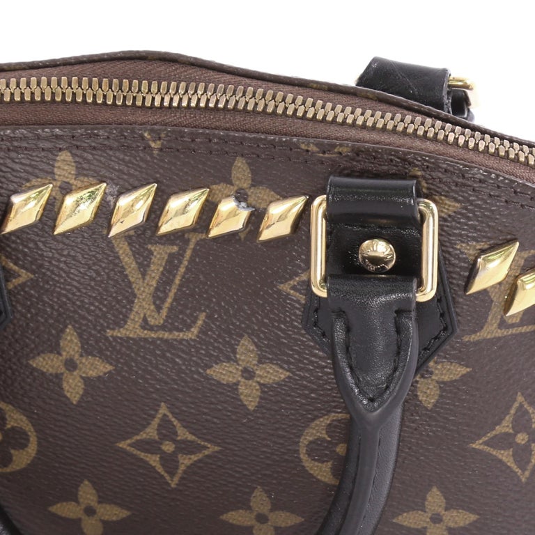 Louis Vuitton Metal Stones Alma Handbag Studded Monogram Canvas BB at  1stDibs