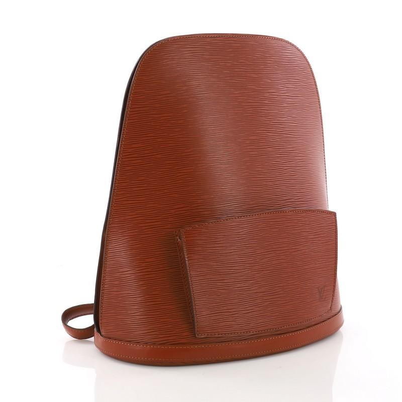 Brown Louis Vuitton Gobelins Backpack Epi Leather