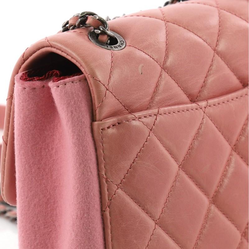 Chanel Paris-Salzburg Flap Bag Felt and Quilted Calfskin Mini 1