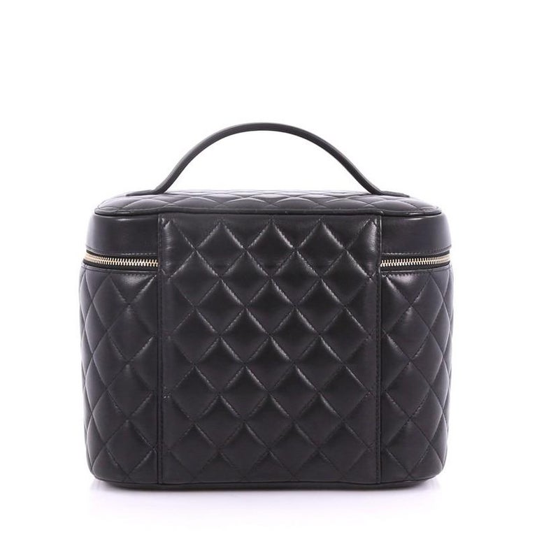 Chanel Cosmetic Case Quilted Lambskin Medium at 1stDibs | chanel makeup bag,  chanel cosmetics case, chanel cosmetic bag