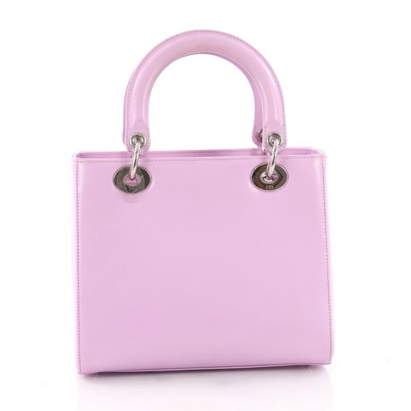 Christian Dior Lady Dior Pockets Handbag Leather Medium In Good Condition In NY, NY