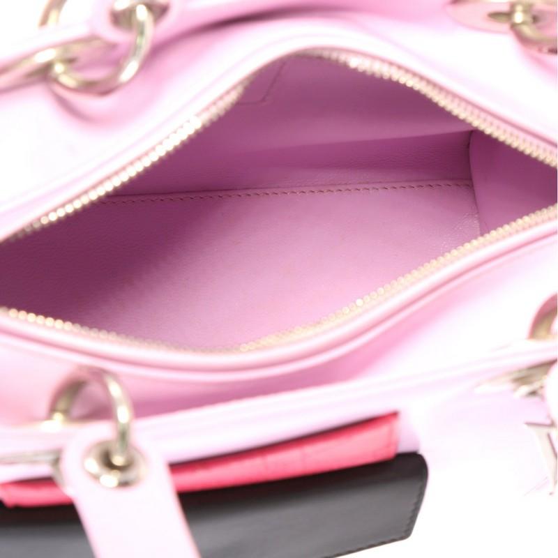 Christian Dior Lady Dior Pockets Handbag Leather Medium 1