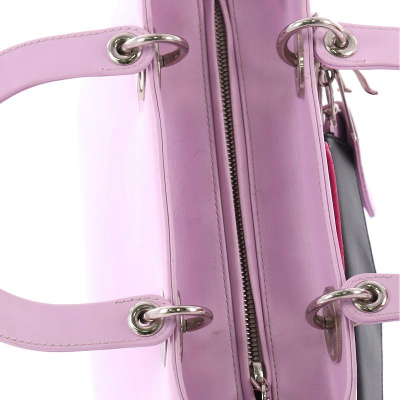 Christian Dior Lady Dior Pockets Handbag Leather Medium 3