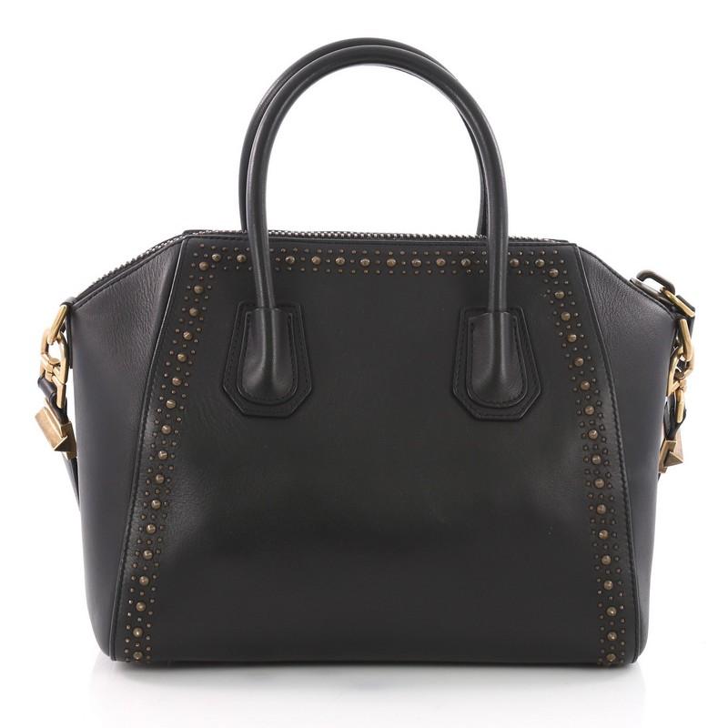 Black Givenchy Antigona Bag Studded Leather Small