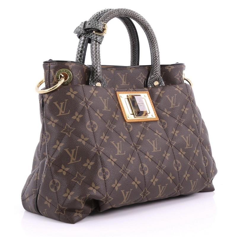 Black Louis Vuitton Limited Edition Exotique Handbag Monogram Etoile MM