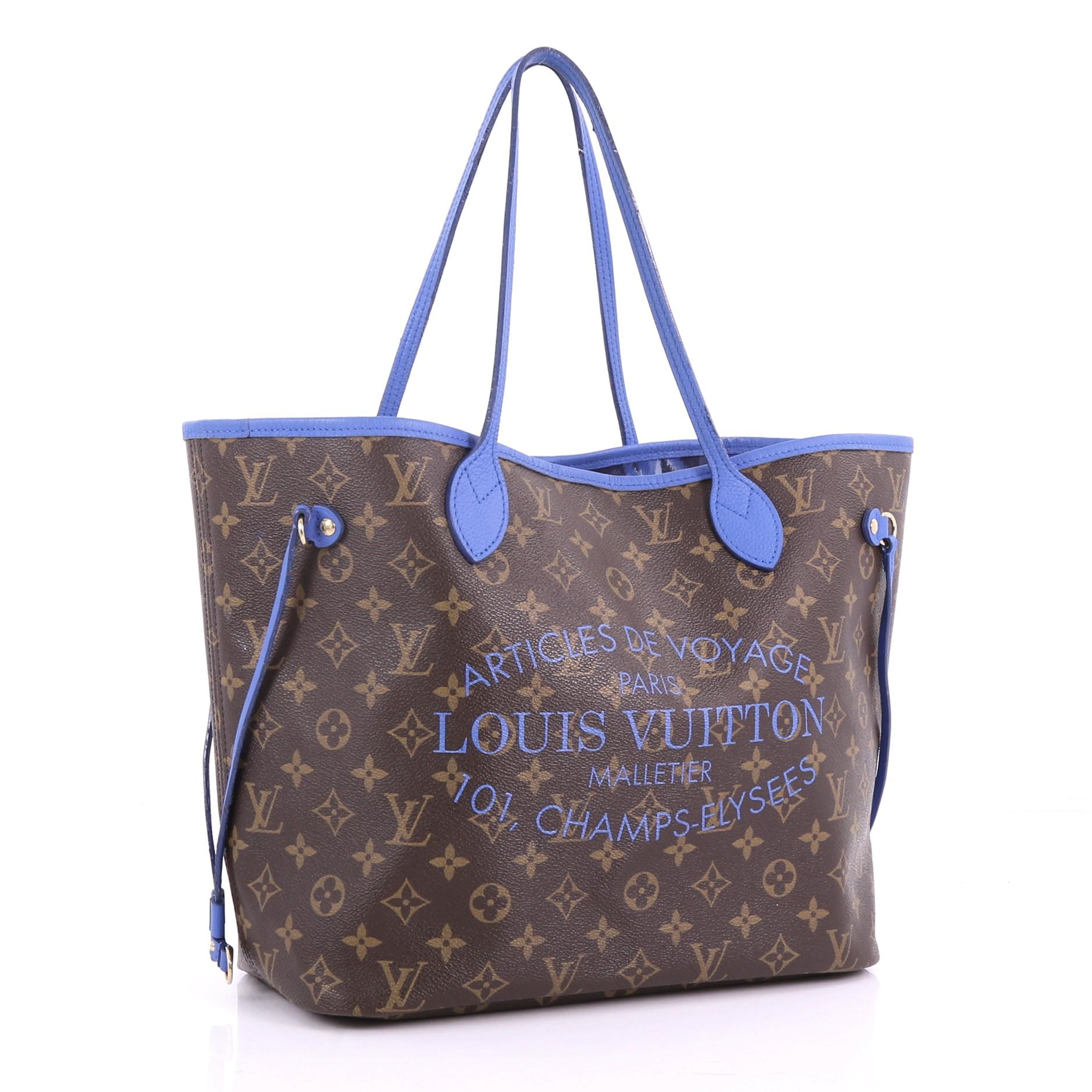lv neverfull blue