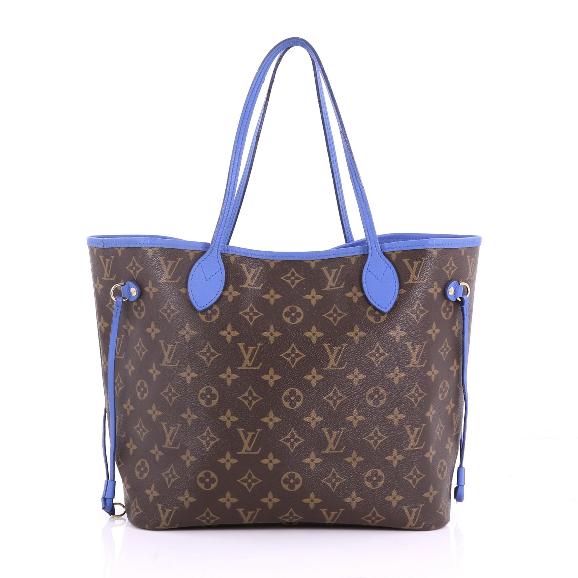 Gray Louis Vuitton Neverfull Tote Limited Edition Ikat Monogram Canvas MM