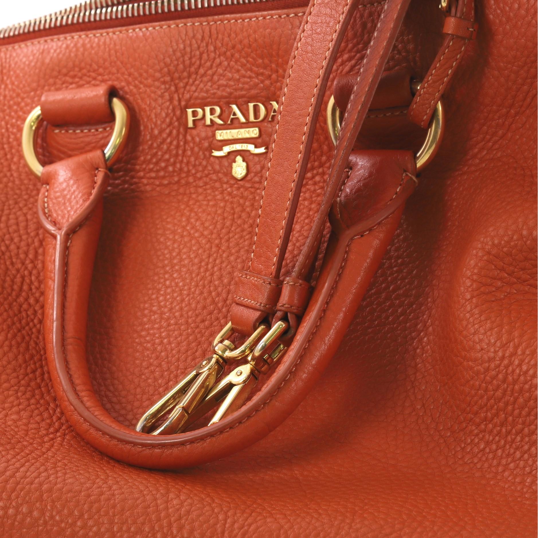 Women's Prada Convertible Boston Bag Vitello Daino Medium