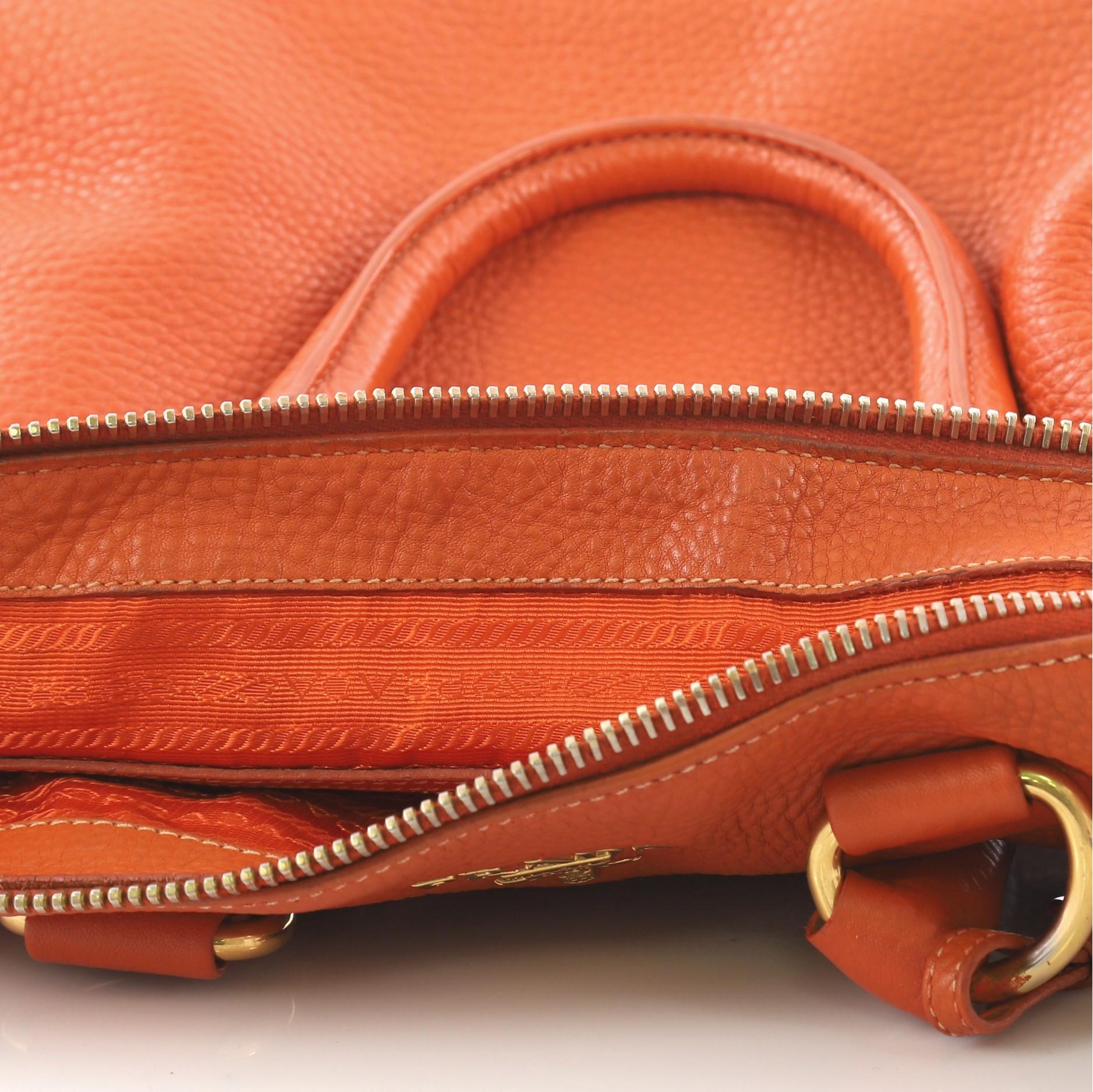 Prada Convertible Boston Bag Vitello Daino Medium 3