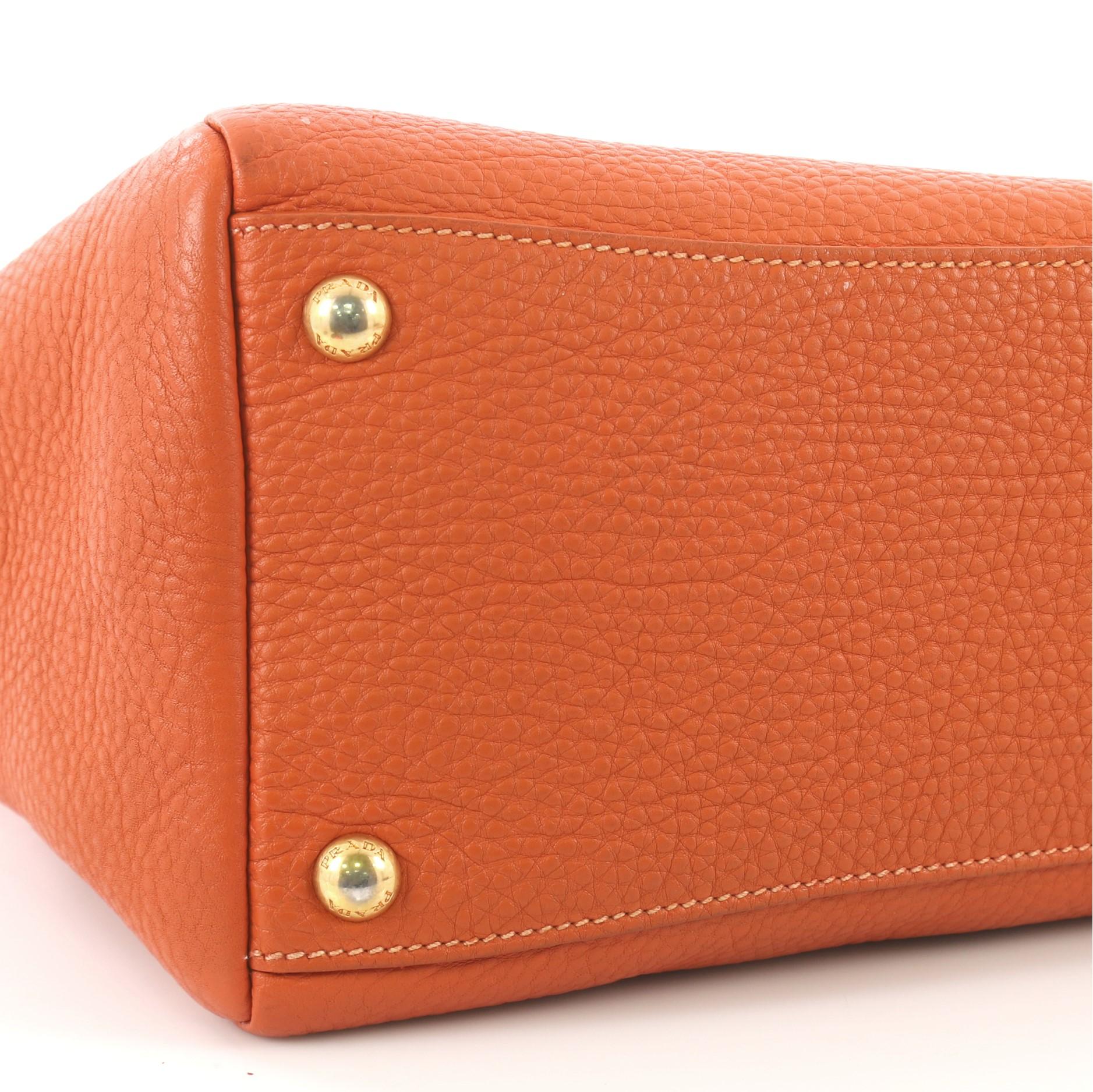 Prada Convertible Boston Bag Vitello Daino Medium 4