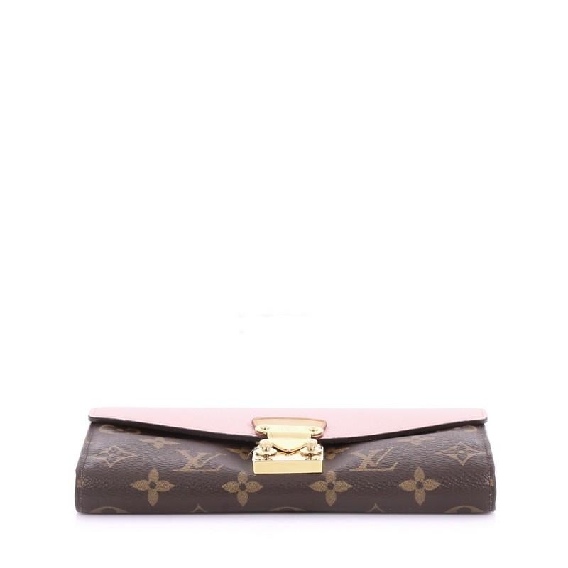 Women's Louis Vuitton Pallas Wallet Monogram Canvas and Calf Leather