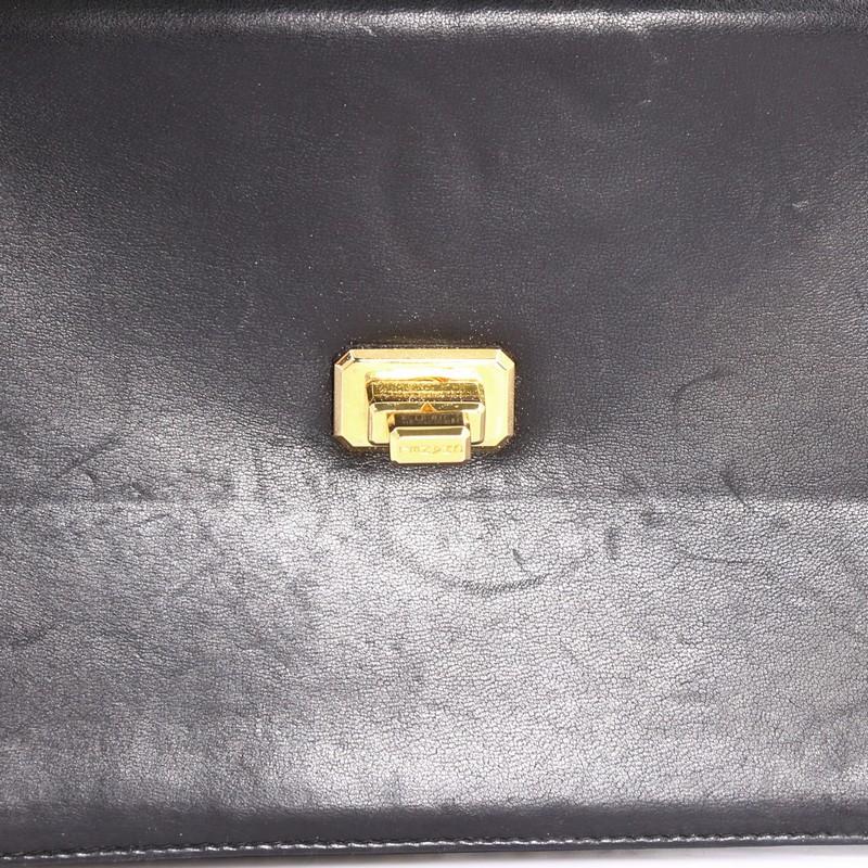 Chanel Vintage Trapezoid CC Flap Bag Leather Small 2