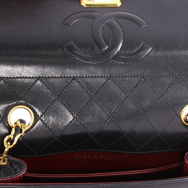 Chanel Vintage Trapezoid CC Flap Bag Leather Small 3
