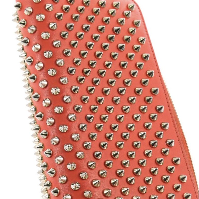 Christian Louboutin Panettone Wallet Spiked Leather For Sale at 1stdibs