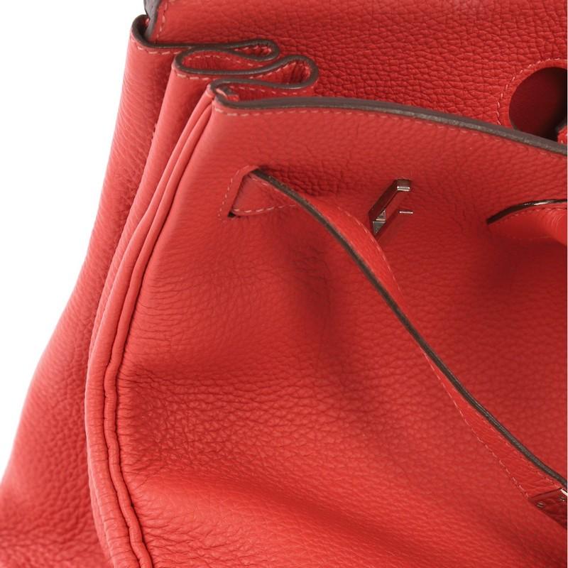 Hermes Birkin Handbag Rouge Pivoine Togo with Palladium Hardware 35 7