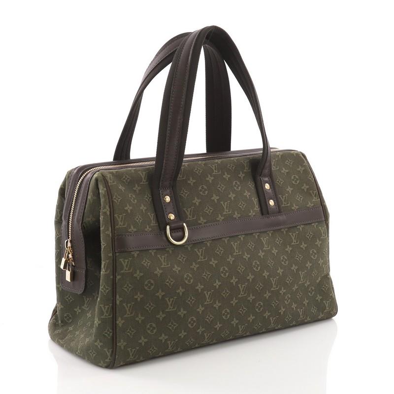 Black Louis Vuitton Josephine Handbag Mini Lin GM