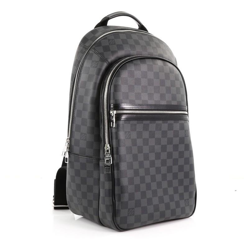 Black Louis Vuitton Michael NM Backpack Damier Graphite
