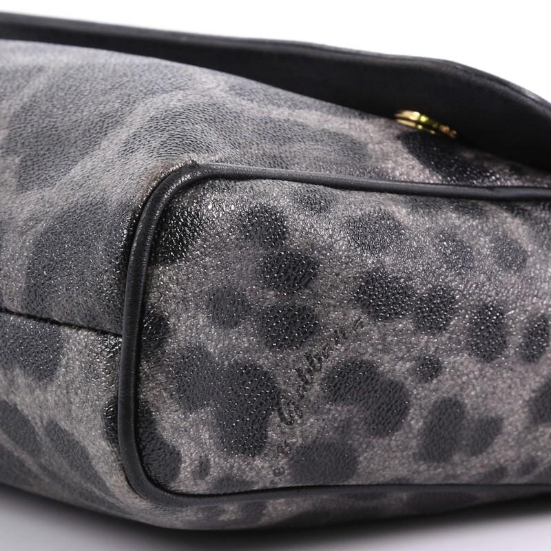 Dolce & Gabbana Miss Sicily Handbag Leopard Print Leather North South 2