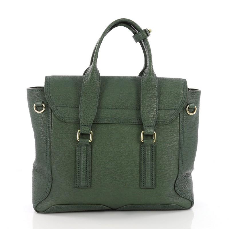 3.1 Phillip Lim Pashli Satchel Leather Medium In Good Condition In NY, NY