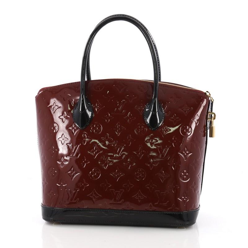 Louis Vuitton Lockit Handbag Monogram Vernis PM In Excellent Condition In NY, NY