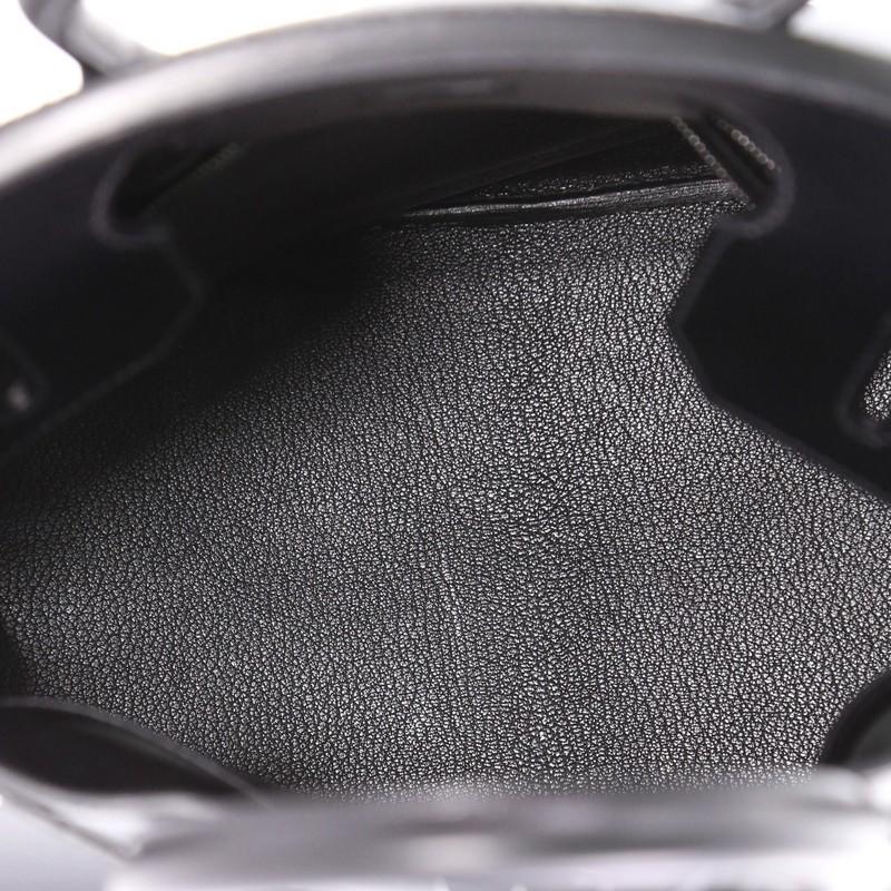 Hermes Birkin HAC Handbag Black Chamonix with Ruthenium Hardware 32 2