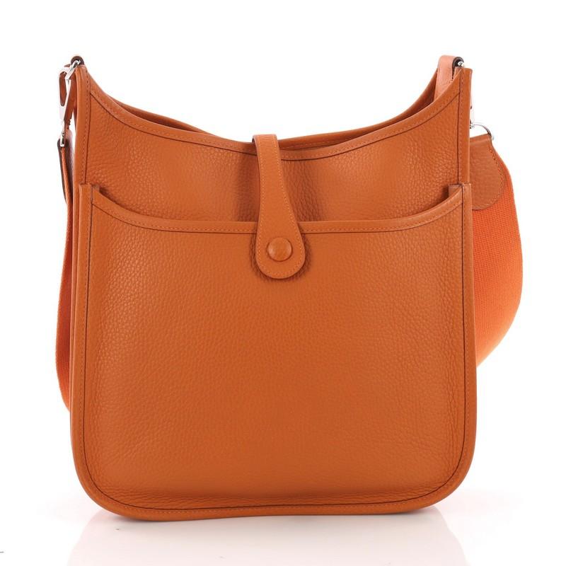 Hermes Evelyne Crossbody Gen II Clemence PM In Good Condition In NY, NY