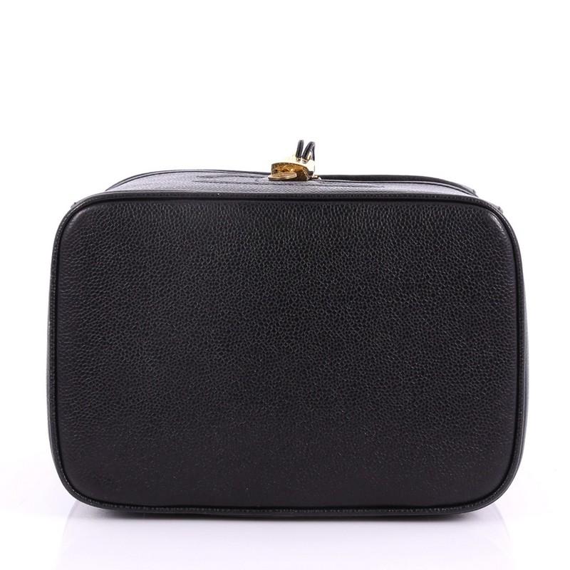 Women's or Men's Chanel Vintage Timeless Vanity Case Caviar Small