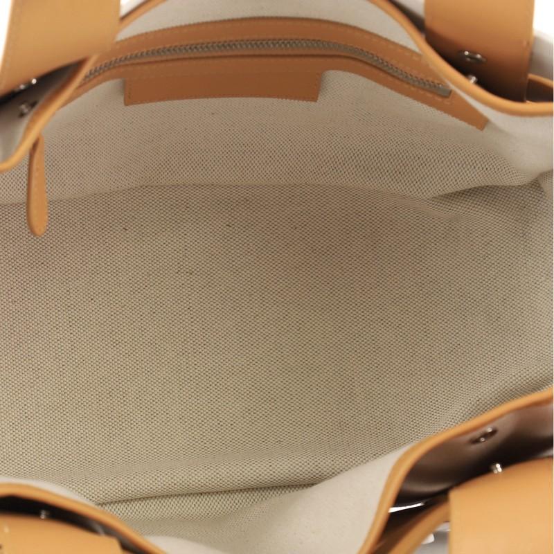 Balenciaga Navy Belt Bag Leather and Canvas Small 1