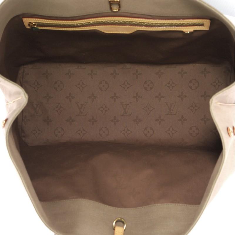 Brown Louis Vuitton Articles de Voyage Cabas Denim XL